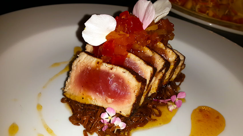 Seared tuna from our Panama restaurang.